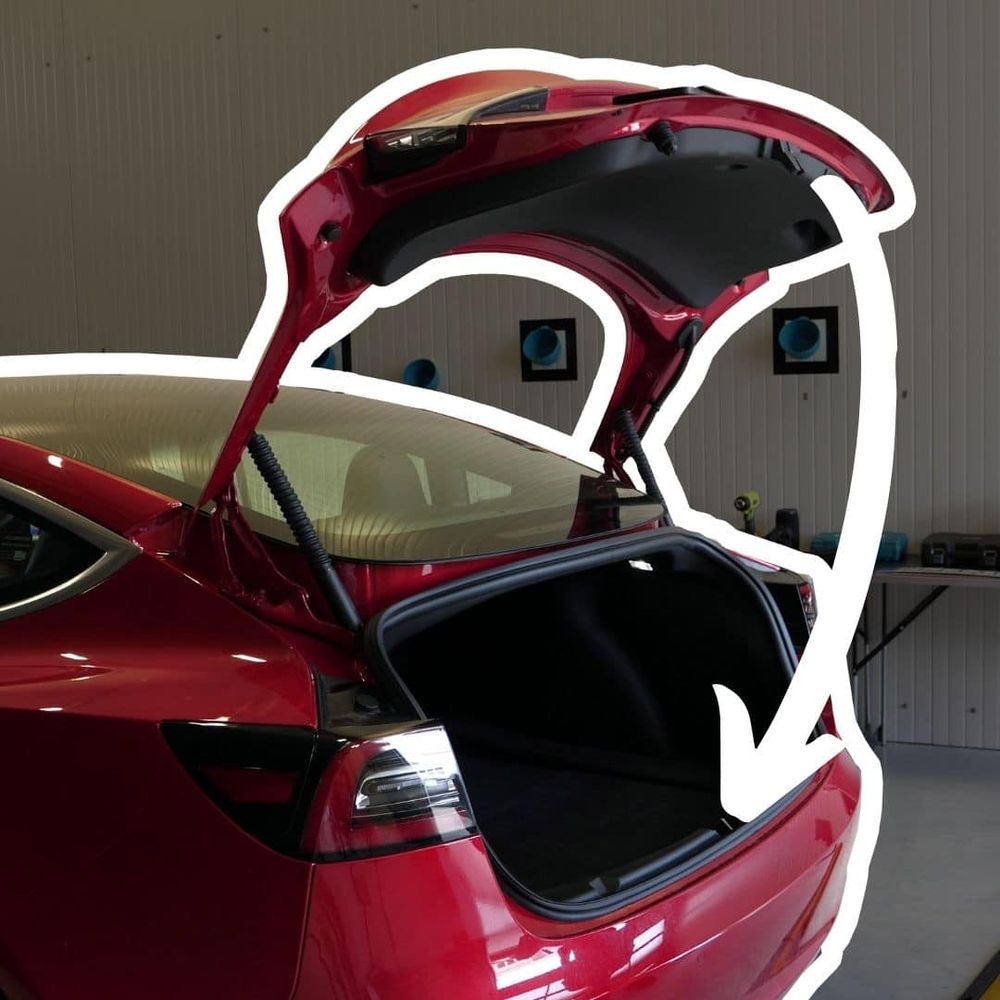 Tesla trunk clearance